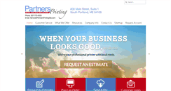 Desktop Screenshot of partnersprintingme.com